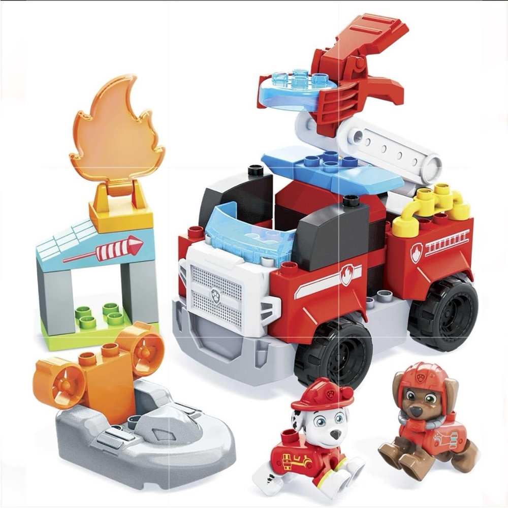 Paw Patrol Mega Bloks Marshall’s City Fire Rescue Mattel. Complete.